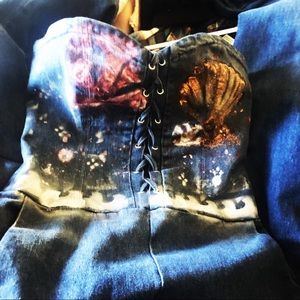 Custom Painted Jean jumper